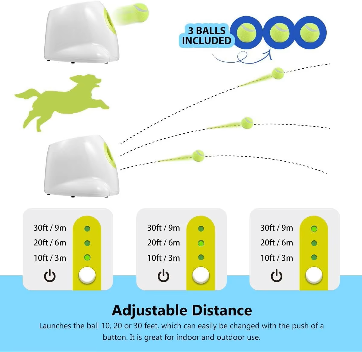 Dogg Ball Launcher Toy - Interactive Pet Ball Thrower