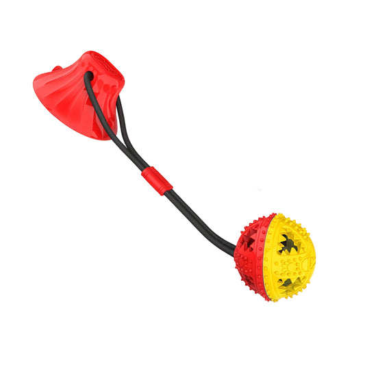 Dog Toys Suction Cup & Teething Ball for Aggressive Chewers Rope Ball