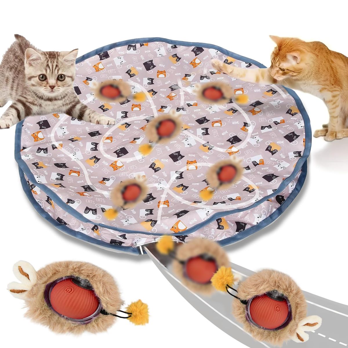Interactive Indoor Cat Toy Ball - Simulated Hunting