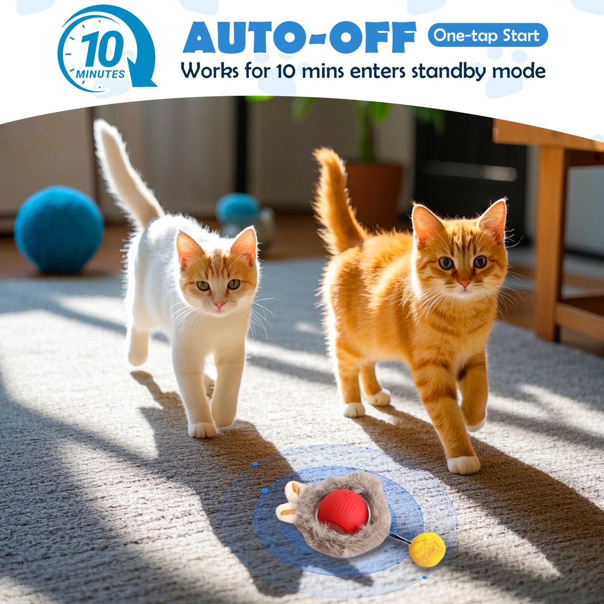 Interactive Indoor Cat Toy Ball - Simulated Hunting