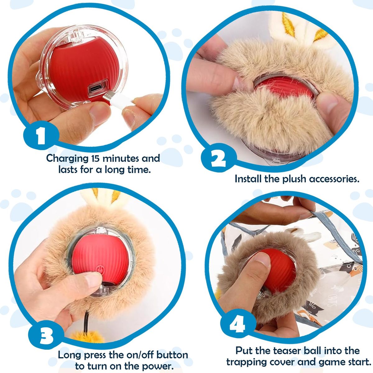Interactive Indoor Cat Toy Ball - Simulated Hunting